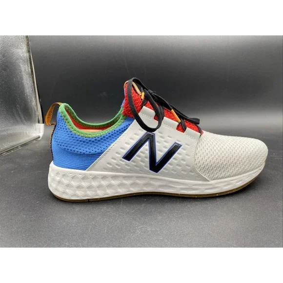 New Balance Men's 10Fresh Foam Cruz v1 Reissue White Faded Custom Cobalt
